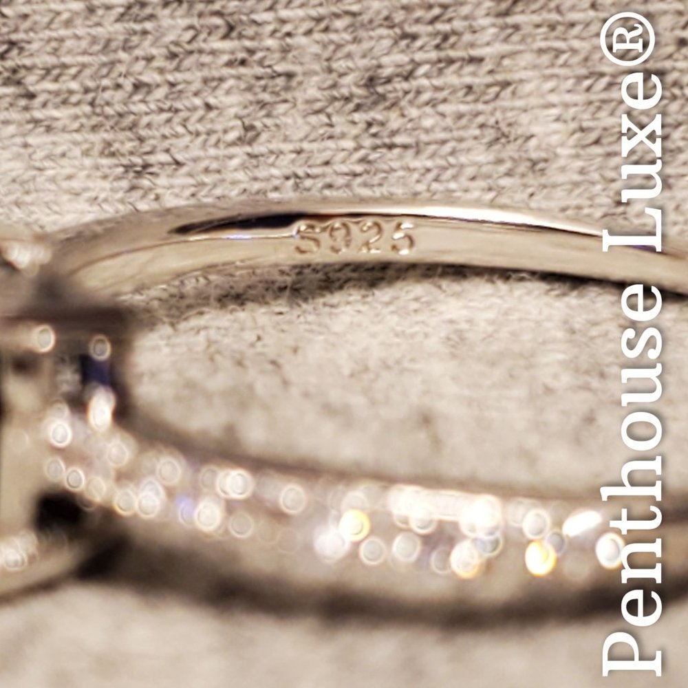 SOLID 925 Sterling Silver Blue Topaz Ring - Picture 5 of 6